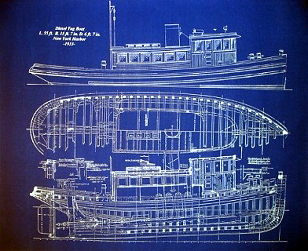  1933 plan measures 20 x 24 and is produced on standard type blueprint 